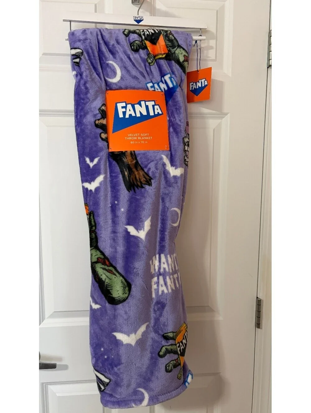 Fanta Halloween Soft Throw Blanket 60 x 70 in Purple